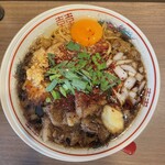 スタニラそば がふうあん - スタニラそば(900円、真上から)