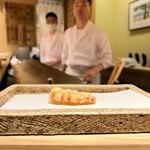 日本橋 蕎ノ字 - ◎一つ目の車海老は塩で。