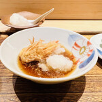 日本橋 蕎ノ字 - ☆車海老の頭。２つ目はつゆで。