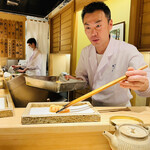 日本橋 蕎ノ字 - ☆車海老（鹿児島産）の天ぷら