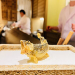 日本橋 蕎ノ字 - ◎ ☆鮎（静岡・天竜川）。最高の揚げ加減❗️