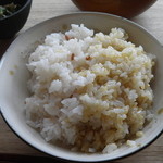 なないろのんた - 古代米と玄米のハーフアンドハーフ。ご飯だけでも美味しい。