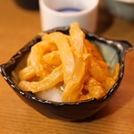 蕎麦と日本酒 八福寿家 - 甲イカ雲丹蟹味噌和え
