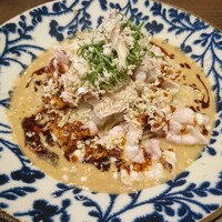 札幌菜 虎鯨 - 山わさび香る豚しゃぶ冷やし担々麺(1100円)