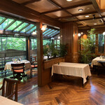 花仙庵 仙仁温泉 岩の湯 - 朝ご飯のラウンジ