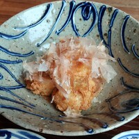 奈美路や コレド日本橋店 - 揚げたて厚揚げ豆腐　鰹節＆出汁醤油