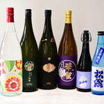 A rich lineup of authentic shochu