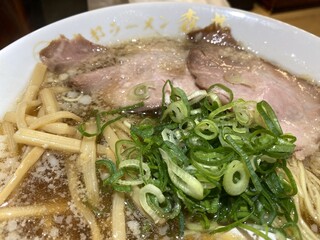 京都ラーメン 森井 - 九条ネギと叉焼