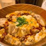 名古屋コーチン親子丼 酉しみず - 名古屋コーチン親子丼1580円+追加：名古屋コーチンもも肉600円＝2180円(ご飯少な目)