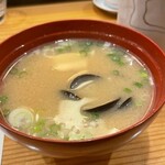 すし処 米泉 - 〆のみそ汁
