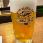 すし処 米泉 - 生ビール