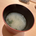 すが弥 - 四万十の海苔のお味噌汁