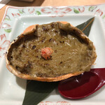Furari Zushi - 蟹味噌甲羅焼き。