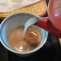 紗羅餐 本店 - 蕎麦湯はとろりんの濃厚系です