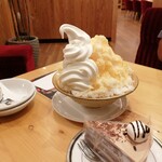 コメダ珈琲店  - 3種のフルーツミックスかき氷/氷点下ショコラ