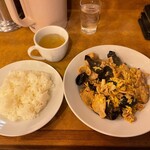 南海飯店 - 木須肉＋ライス