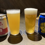 SMOKE DOOR - ナンバーナインヘイジーとレボブリューイングワン、各880円税別、どちらも日本のIPA