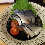 ととや烏賊煎 - 八戸前沖サバ刺身