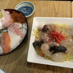 Chouchin - 海鮮丼+あんかけ焼きそば♬
                        660円