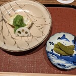 御所 岩さき - 太刀魚　茶豆