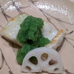 御所 岩さき - 蓼酢でサッパリと頂きます