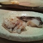 すし匠 - トリガイ　生と炙り