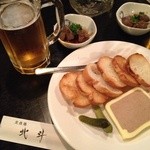 美食処 北斗 - 大好きなレバームースとビールにぴったりなお通し！