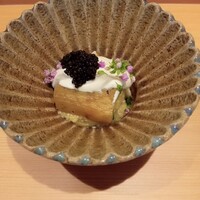 日本料理 晴山 - 加賀産バイ貝と焼きナス白和え