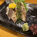 味のまる藤 - カマス炙り刺身　絶品！