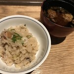 圓谷 - 飯物と味噌汁