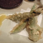 菜々海 - アスパラ天ぷら