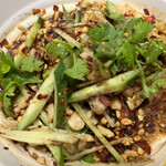 さいとう食堂 - 【よだれ鶏涼麺】すごく辛いけどまた食べたくなる。ナッツの歯応えがまたいい感じ！