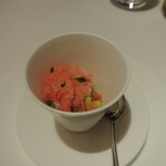 リストランテ カノフィーロ - 水ダコとキュウリ、スイカのグラニータ