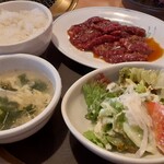 カルビ屋大福 - 料理写真:ハラミ焼肉定食