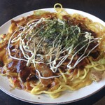 麿呂の館 - 「ソース＆マヨ＆カツオ粉＆青海苔」掛け