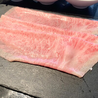 兜 中目黒店 - 極上佐賀牛のしゃぶしゃぶ御膳　本日の希少部位1,800円税抜