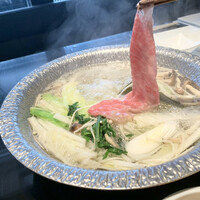 兜 中目黒店 - 極上佐賀牛のしゃぶしゃぶ御膳　本日の希少部位1,800円税抜