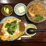 寿々喜 - カツ丼&たぬきそばセット1000円税込