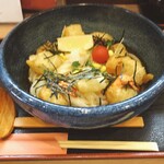 讃岐麺屋 あうん - 海老、餅ぶっかけ