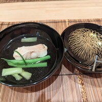 馬車道 大かわ - 鯛のれんこん蒸し