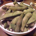 晴れ屋 - 黒豆枝豆（\300）　分かりにくいけどすごい山盛り（＾＾；