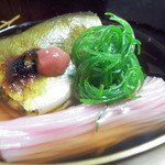 Kyou Ryouri Kiyojirou - 梅風味の鮎そうめんは、濃厚な鮎の旨みを堪能できます。