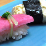 Kyou Ryouri Kiyojirou - 京の湯葉を寿司仕立てで。お口のなかでとろけます