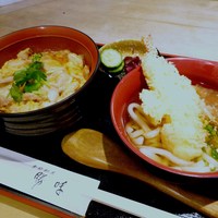 季節割烹 勝味 - ミニ親子丼とミニ讃岐うどんセット