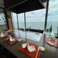 鉄板焼き 七里ガ浜 - 個室からの相模湾