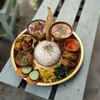 アムリタ インドスパイスカレーとナンと - 料理写真:週末金土日限定!おもてなし薬膳ネパールスペシャルダルバート。地産野菜をふんだんに使用しています。