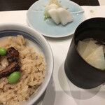 Umeno Hana - 湯葉吸物、蛸の炊き込み御飯、香の物