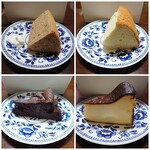DAIBAN COFFEE cafe - テイクアウトした紅茶のシフォン、バナナのシフォン、ガトーショコラ、バスクチーズケーキ各円✨持ち歩いたため焼き菓子中心に選びました♪