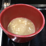 おいでやす通りにやってきた 宮田麺児 - スープ割り　※結構、味変しました