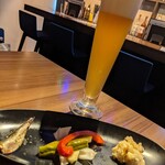 form - ビールは大きなトールグラスで出してくれ、たっぷり飲める(≧∀≦)